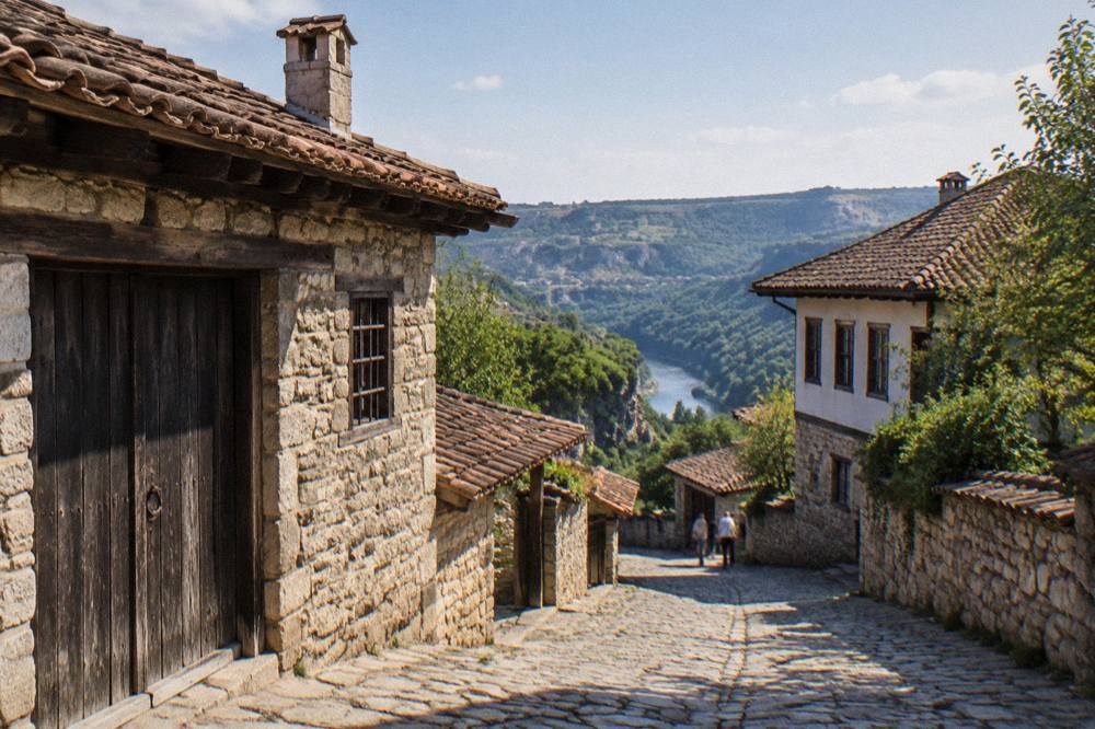 Old stone houses in the village of Arbanasi above the Yantra valley