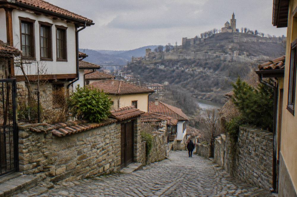 Cobbled lane between old houses in the Varosha quarter