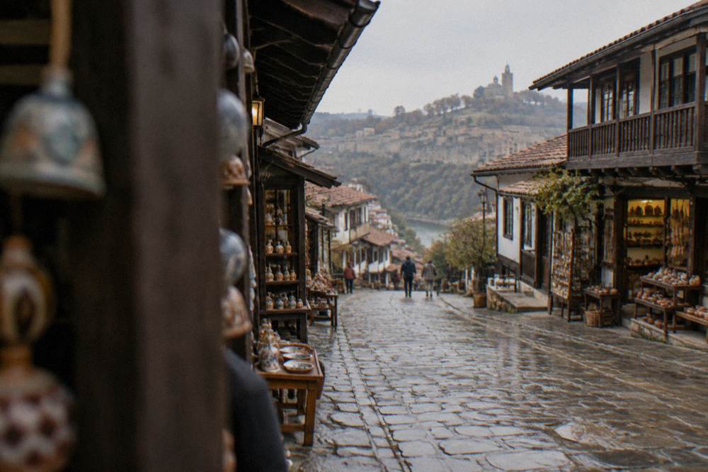 Traditional craft shops and small workshops along Samovodska Charshiya street
