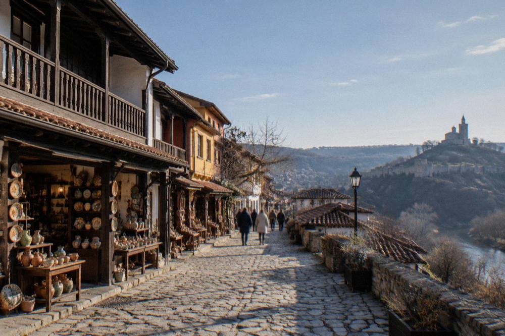 Traditional craft shopfront on Samovodska Charshiya street